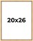 Classic Modern Gold Picture Frame - UV Acrylic, Foam Board Backing, Hanging Hardware